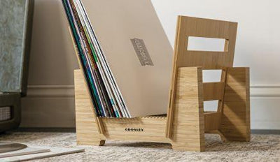 Record Storage Display Stand - Bamboo