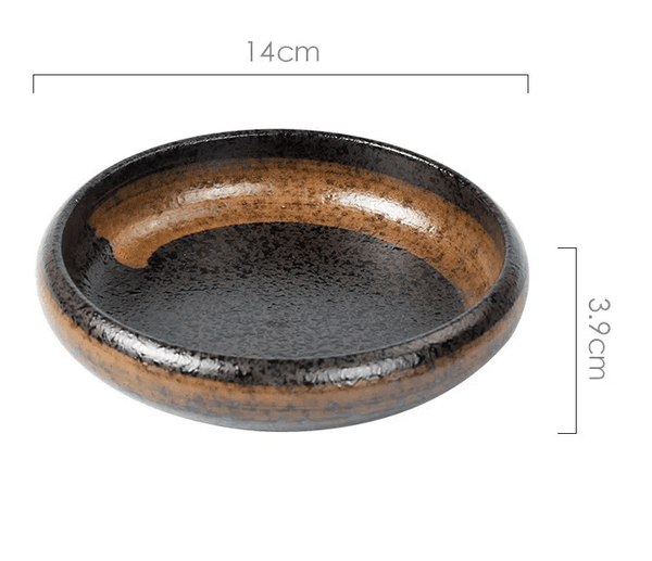 Creative retro ceramic plates plates dishes sushi plates tableware snack plates