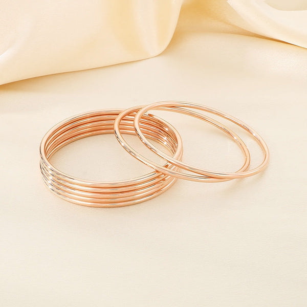 3mm smooth plain circular ring bracelet with multiple layers for wearing wristbands and accessories
