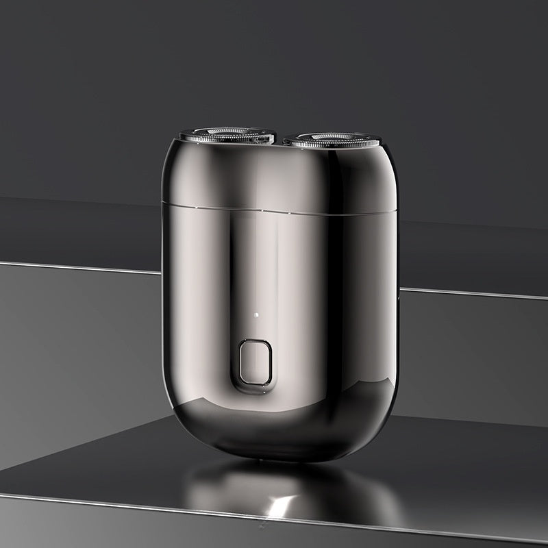 USB rechargeable electric washable shaver, men's dual blade mini travel portable shaver