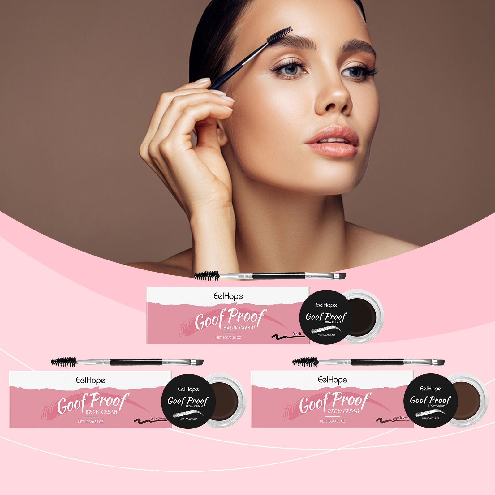 Eyebrow Cream Series Of Anti-Smudging Multi-Color Eyebrow Color Moisturizing Nourish Long-Lasting Dry Waterproof Eyebrow Cream