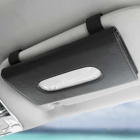 1 Pcs Car Tissue Box Towel Sets Car Sun Visor Tissue Box Holder Auto Interior Storage Decoration for BMW Car Accessories - Gifts for You 'n Me