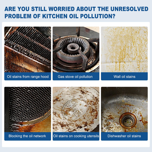 Kitchen Oil Stain Cleaning Tablets Heavy Oil Dirt Stain Cleaning Effervescent Tablets Kitchen Range Hood Cooktop