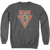 AC/DC Flick Of The Switch Mens Crewneck Sweatshirt Charcoal - Small / Charcoal
