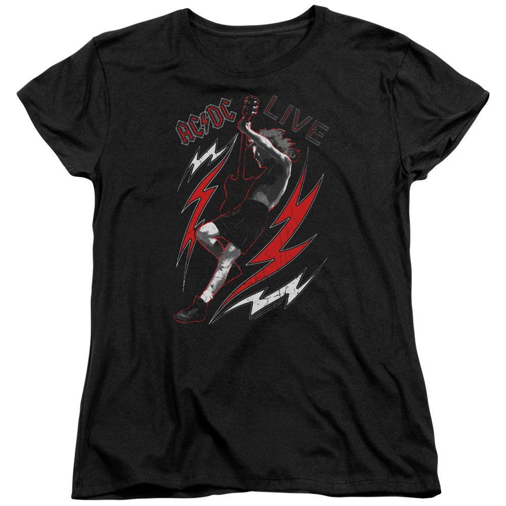 AC/DC Live Womens T Shirt Black