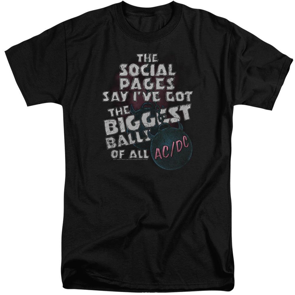 AC/DC Big Balls Mens Tall T Shirt Black