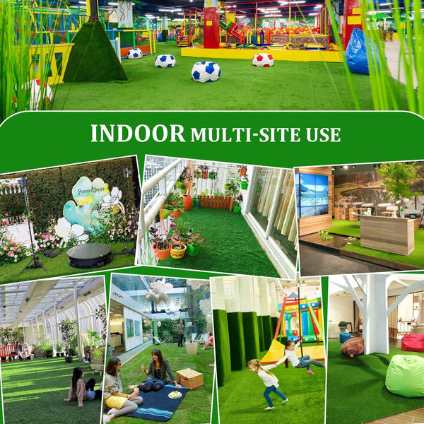 3FTX5FT Outdoor Artificial Grass Runway Blanket, Thick and Realistic Fake Grass Roll Decoration 1.38 