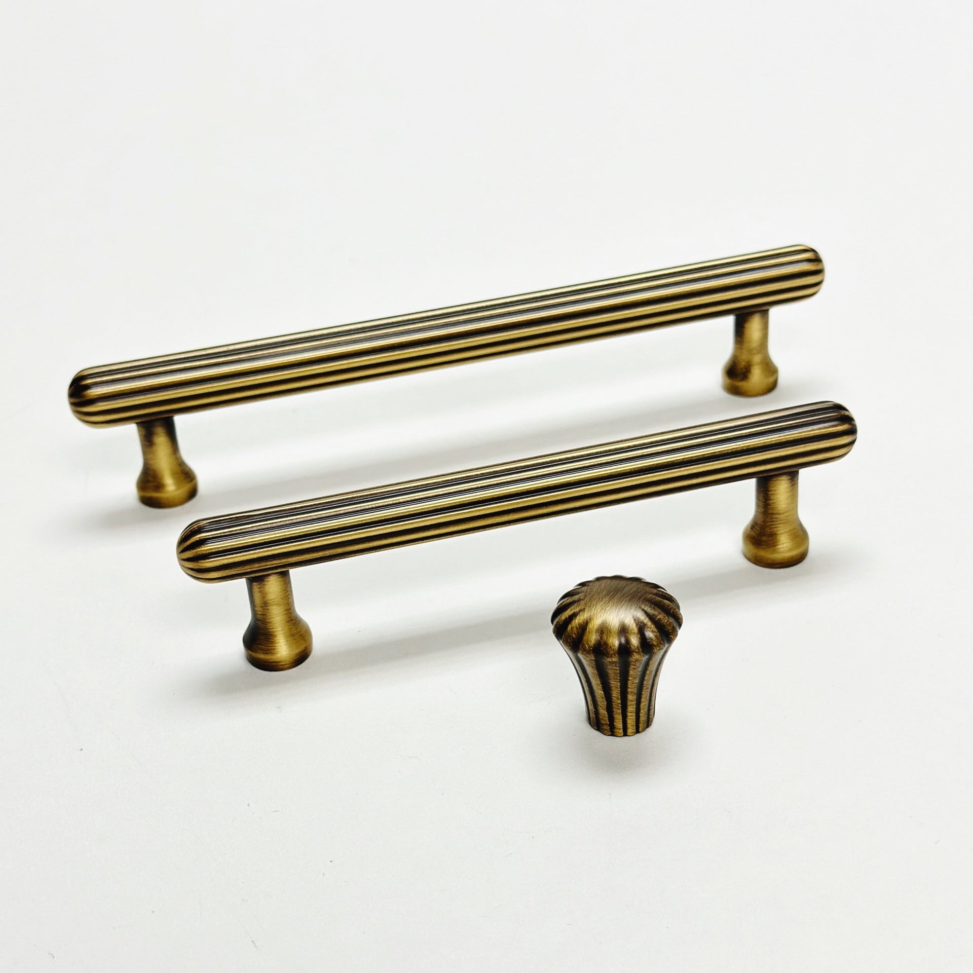 Fluted Antique Brass 
