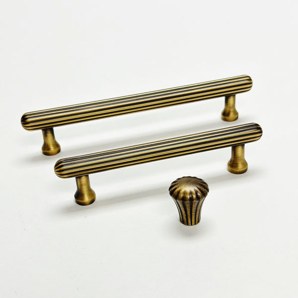 Fluted Antique Brass 
