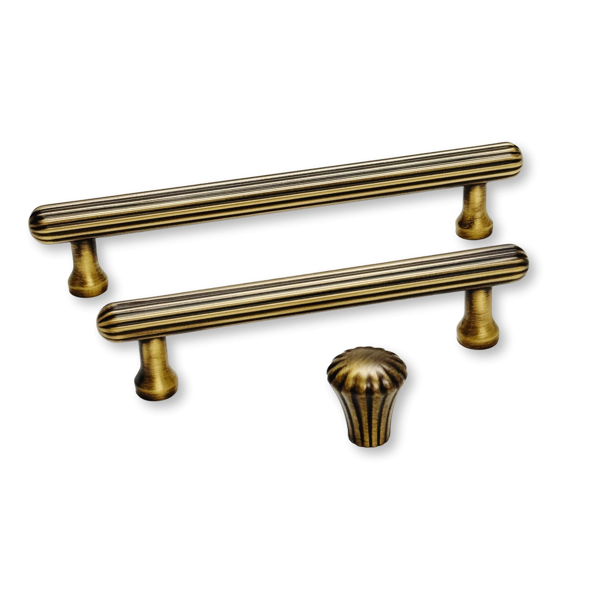 Fluted Antique Brass 