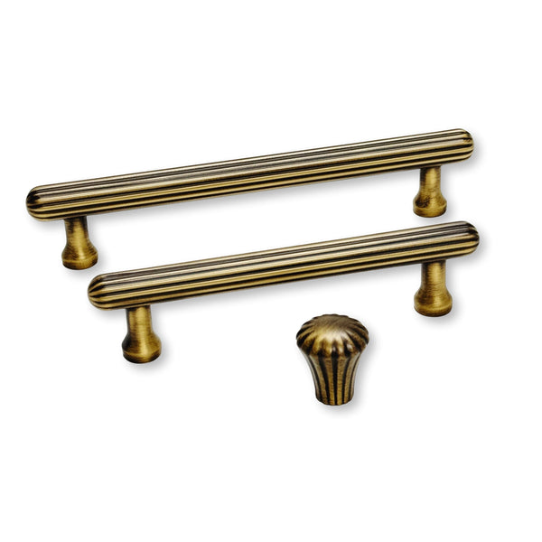 Fluted Antique Brass 