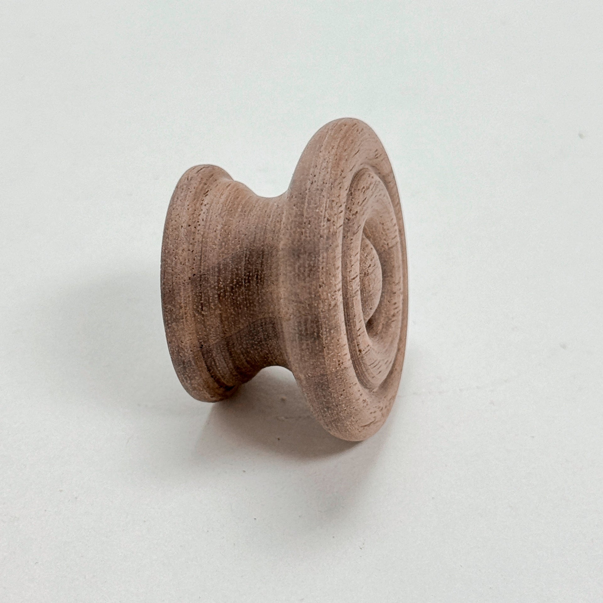Round Walnut Cabinet Knob 