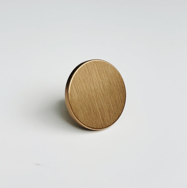 Round Brushed Bronze 