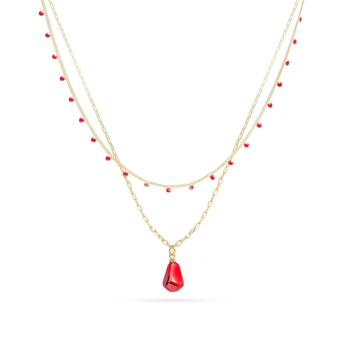 Seed of Life Necklace Set – Pomegranate Seed