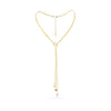 Trinity Necklace -Three Chains with Cross, Heart, and Anchor Charms - 14k yellow gold plated