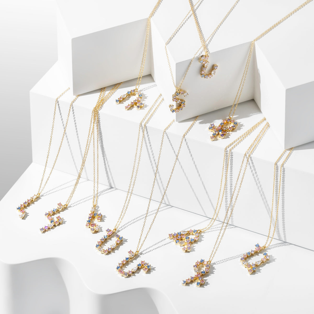 Armenian Initials Pastel Necklace