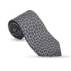 Manuscript Heritage Silk Necktie – Black & Grey