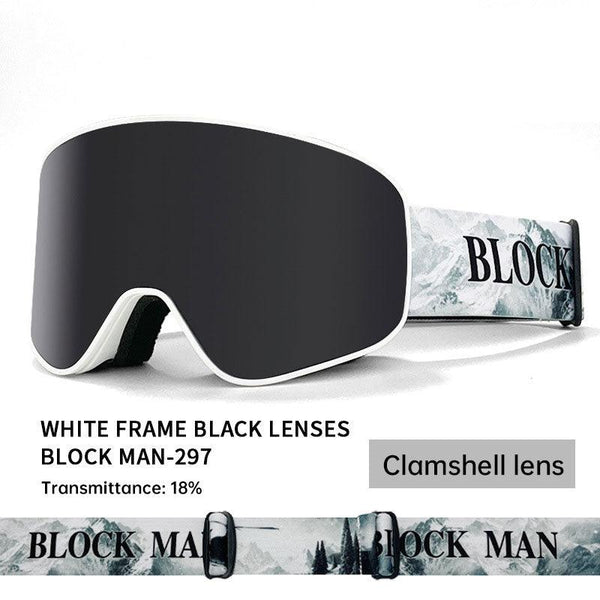 Cover Ski Glasses Winter Outdoor Sports Goggles Double Layer Anti Fog Single Double Plate Snow Goggles