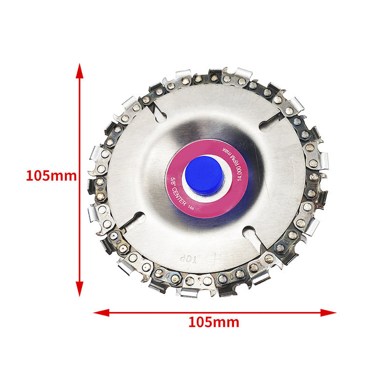 Wood Plastics 4 Inch 22 Tooth Grinder Disc Fine Chain Saw 4 Inch Angle Carving Culpting For 100/115 Angle Grinder