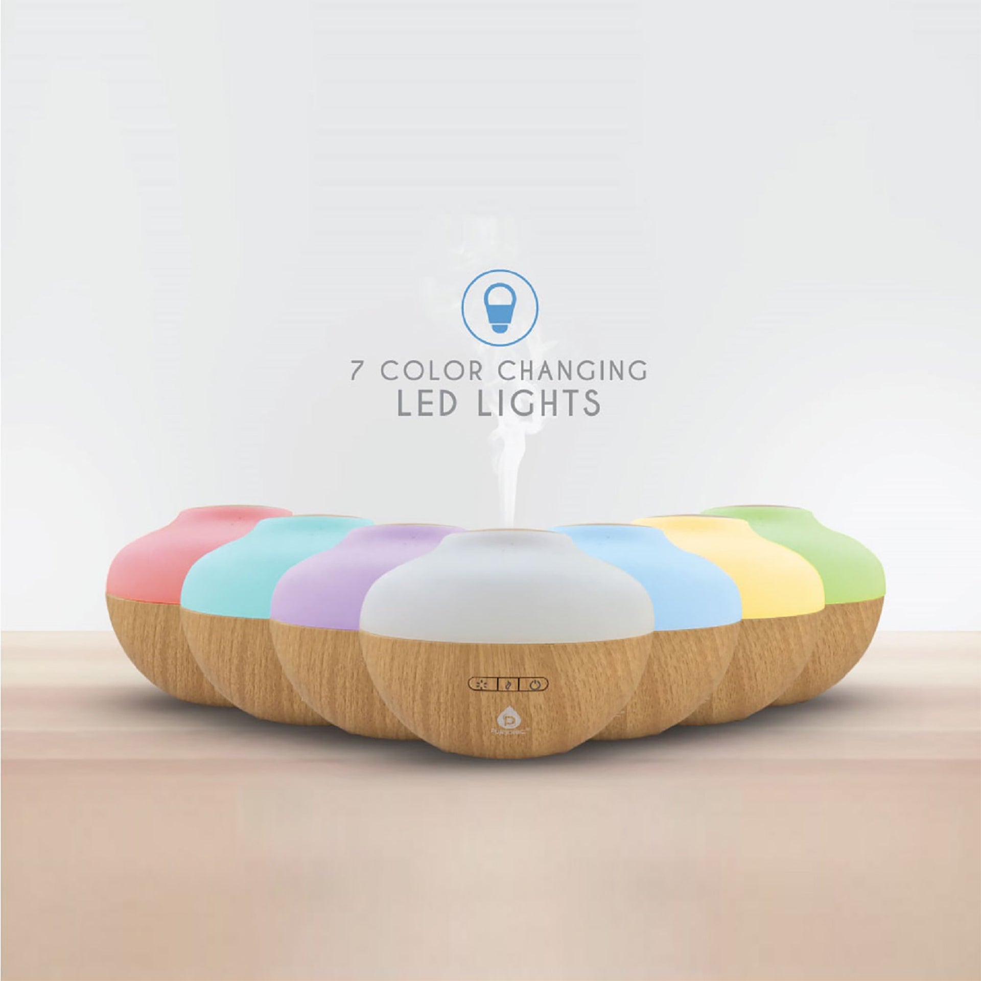 Pursonic Workstation Wellness Bundle – Diffuser, 6 Oils & 3-in-1 LED Desk Lamp