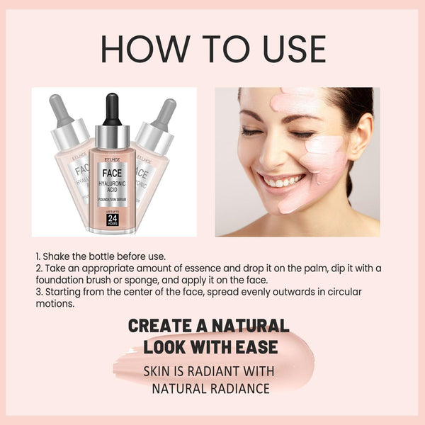 Foundation Serum, Lighten Acne Fine Lines And Dark Spots Moisturize Tender Skin Even Skin Tone Concealer Anti-Aging