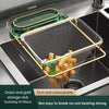 Kitchen Disposable Filter Garbage Drain Mesh Rack Leftovers Household Drain Sink Filter Mesh Rack - Green Gold + 50 Mesh Bags