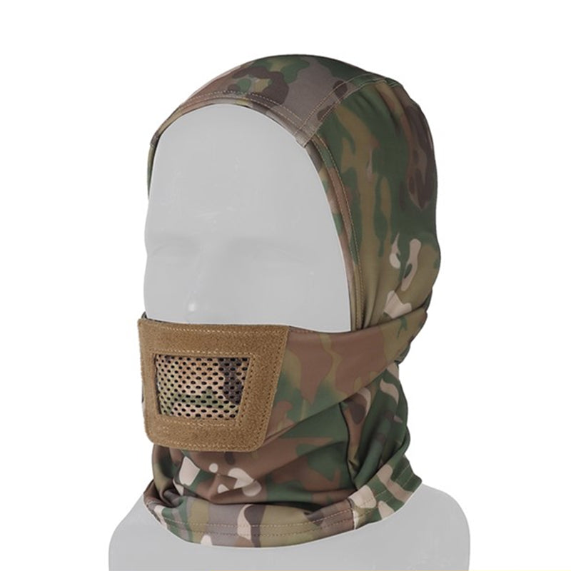 Men's Airsoft Mask, also a balaclava, for paintball, hunting, cycling. Knight style, full face protection.