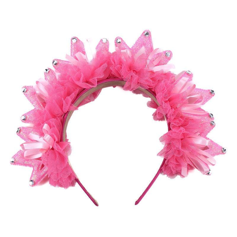 Fashion Fabric Crown Hair Hoops for Women
