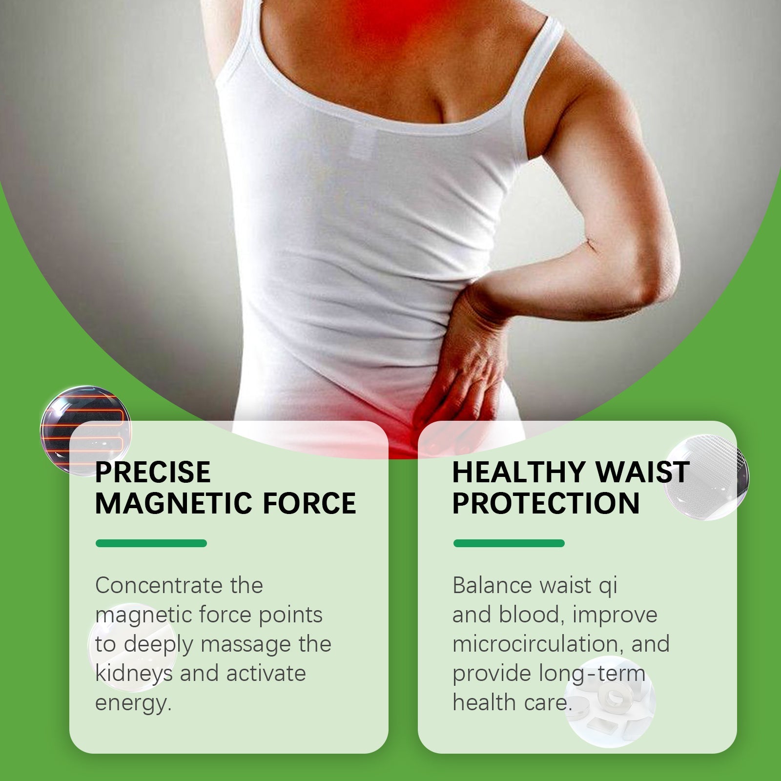 Body Care Magnetic Therapy, Body Care Magnetic Belt Warm Comfortable Breathable Waist Elastic Belt