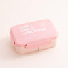 Stylish and simple microwaveable portable lunch box - Pink
