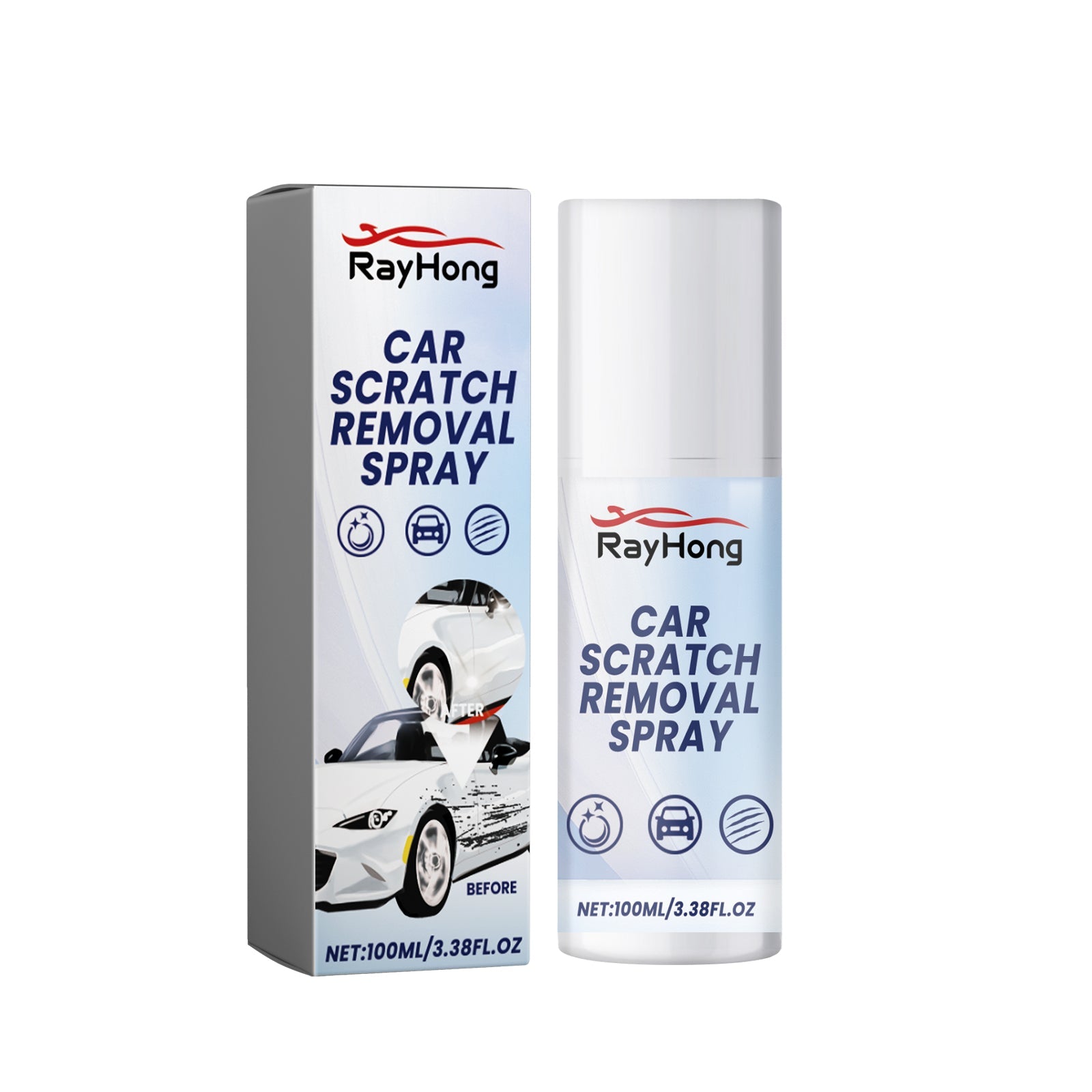 Car Scratch Removal Spray, Body Paint Scratch Repair Care Cleaning And Polishing Spray