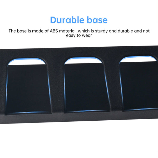 1pc 6-hole fishing rod wall mount, vertical/horizontal display frame