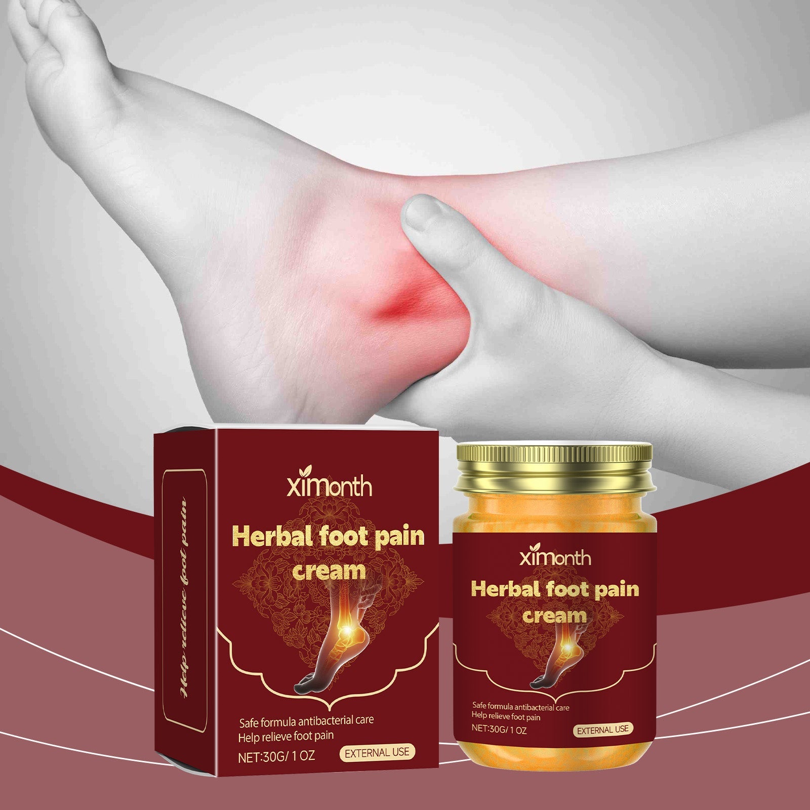 Herbal Foot Care Cream, A Gentle Herbal Formula For A Soothing Massage Foot Cream