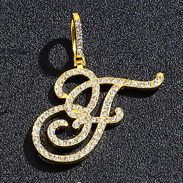 Hip hop accessories grass letter pendant melon seed buckle Cuban chain accessory