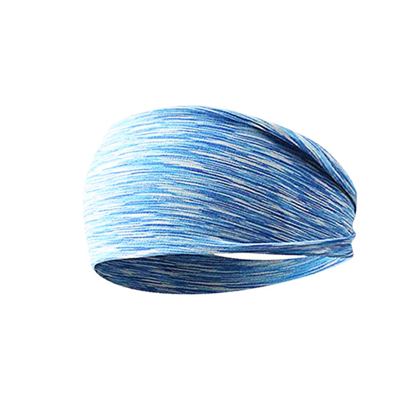 Widening exercise headband for sweat absorption, running, men's and women's fitness yoga, colorful, breathable, elastic, anti sweat headband