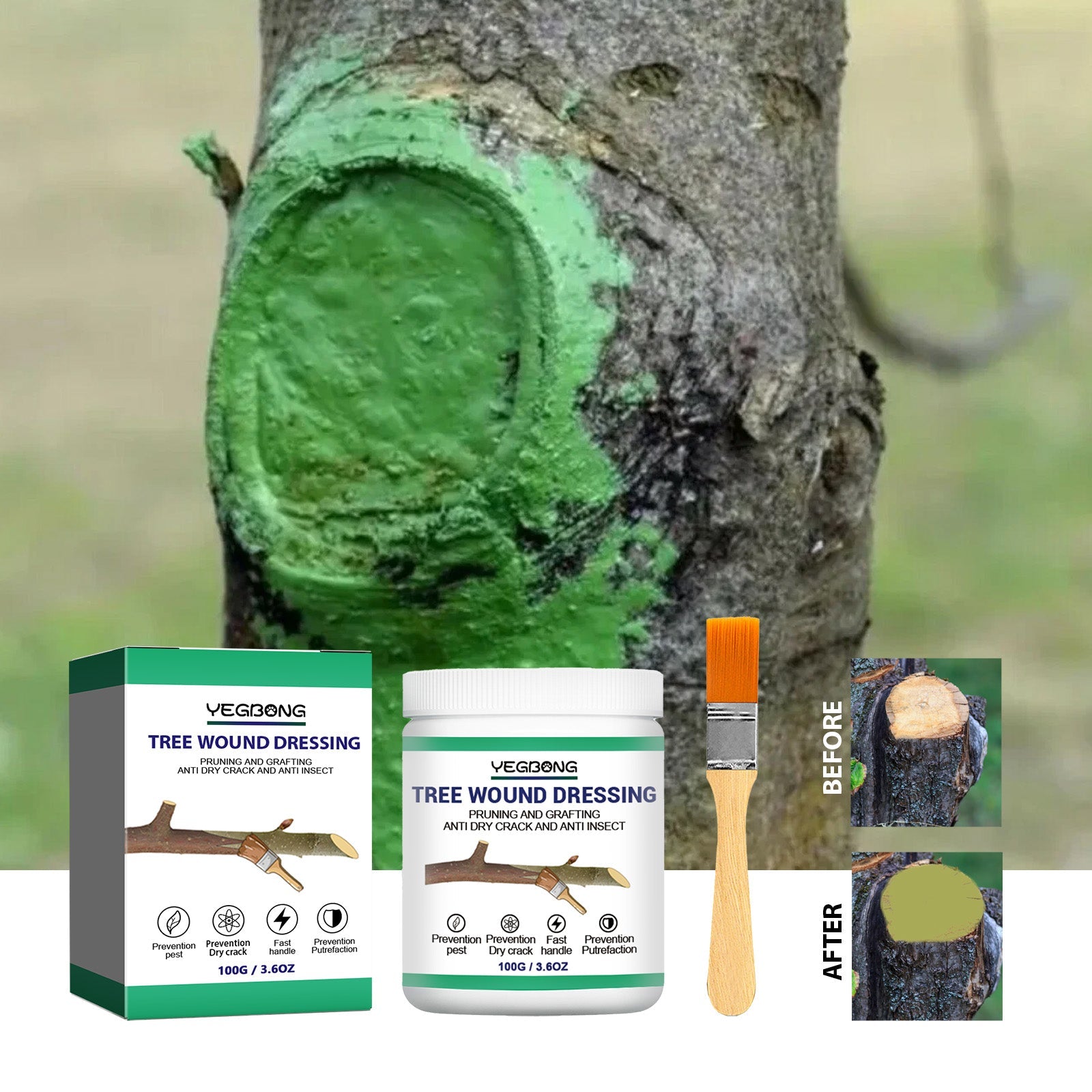 Tree Wound Dressing, Seed Fruit Tree Callus Supplement Root Plant Application Agent