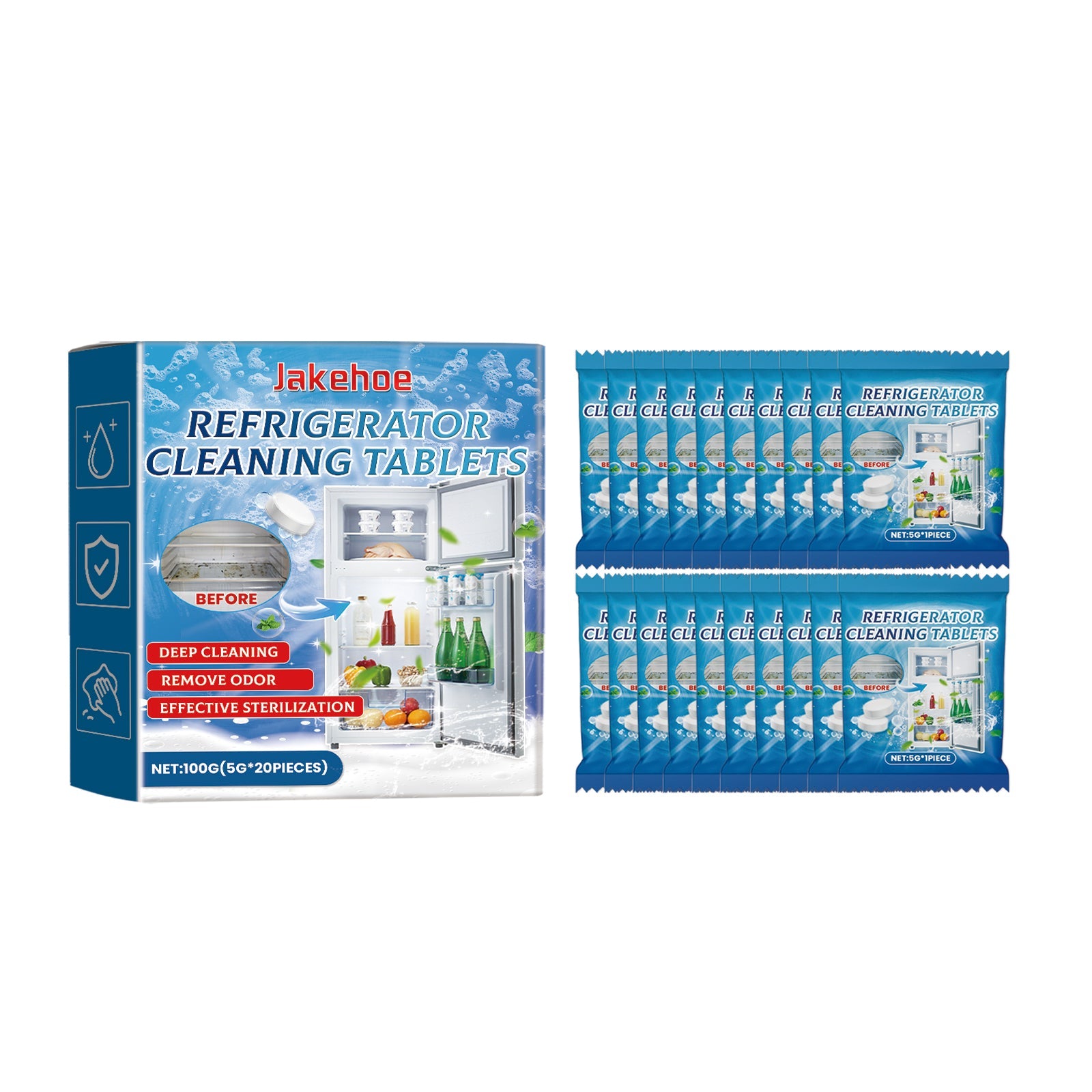 Refrigerator Cleaning Sheet Refrigerator Microwave Oven To Remove Oil And Odor Multi-Purpose Cleaning Sheet