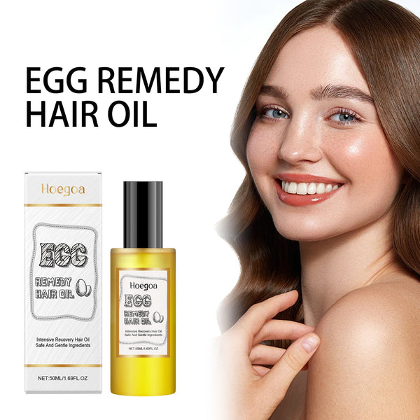 Egg Hair Care Essential Oil Nourishes And Improves Dry Hair, Smoothing Hair And Hydrating Hair Care Essential Oil