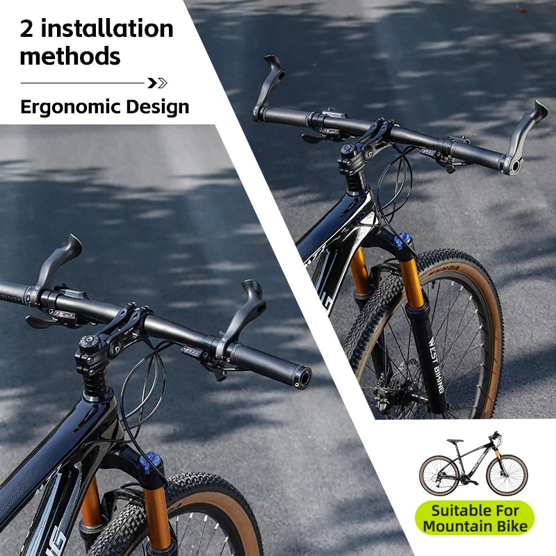Ergonomic Design MTB Bicycle Road Gravel Mountain Bike Handlebar Bar Ends Gravel Bike Accessories Bike Grips
