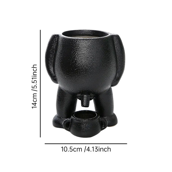 Funny Peeing Vase Planter: A Whimsical Decor Piece for Your Home or Garden. Ideal for Succulents and Makes a Great Novelty Gift!