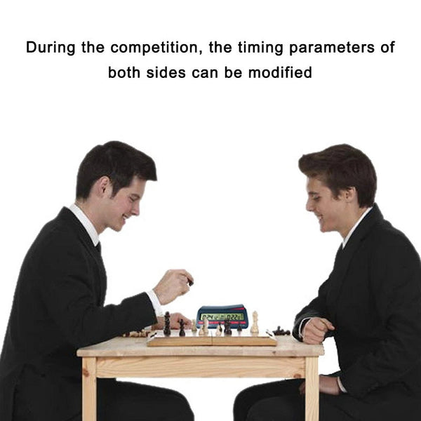 Competition Count Up Down Timer Professional Digital Chess Clock Plastic Battery Powered Lightweight Stopwatch for Board Game