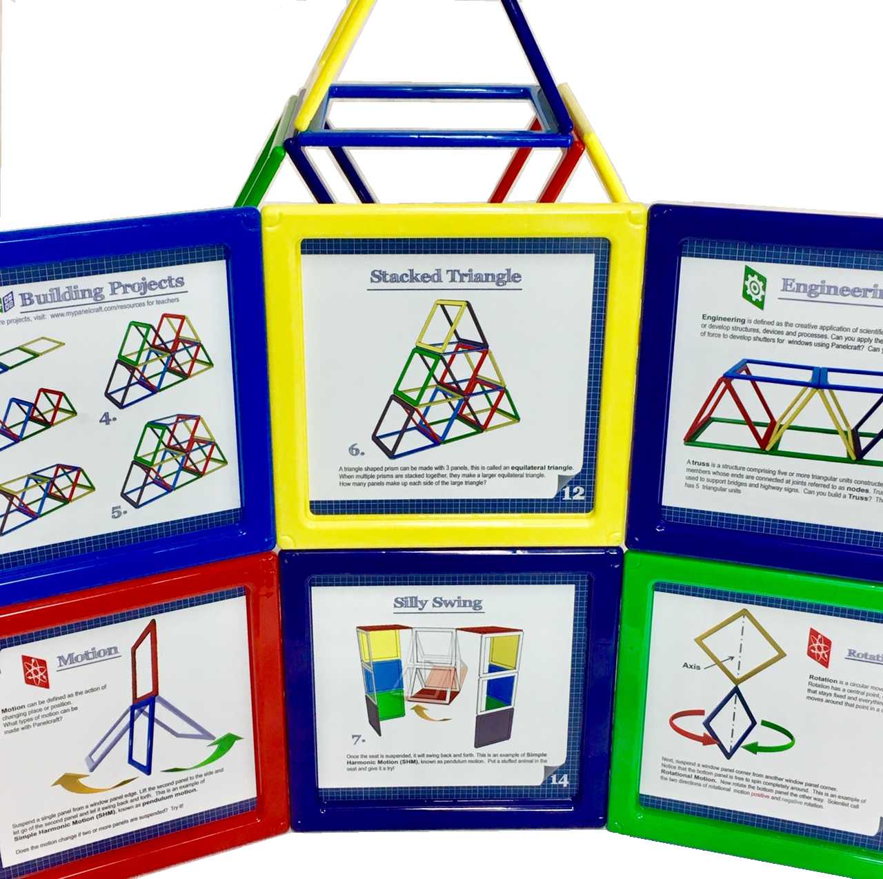 Rainbow Solids 76 pc School/Small Exhibit set