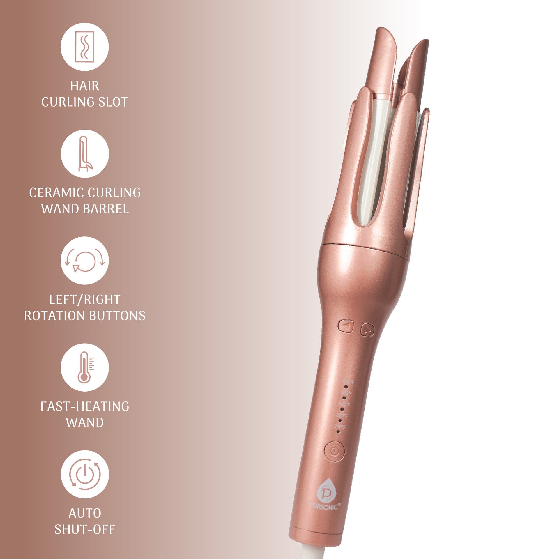 Pursonic Automatic Curling Iron – Salon-Quality Curls in Minutes