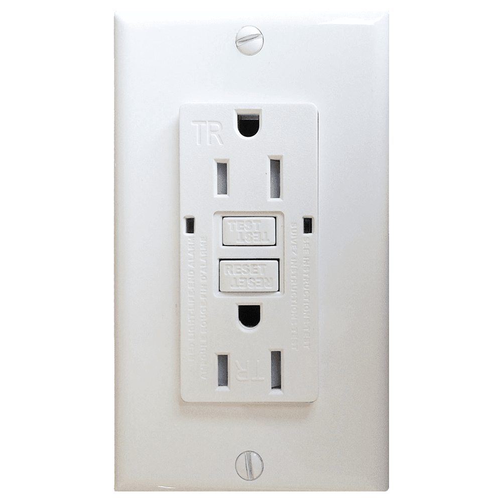 AH Lighting GFCI 15Amp Tamper Resistant - Self Test (UL943) White