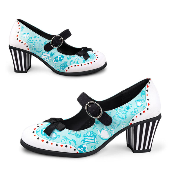 Chocolaticas® Mid Heels Alice Women's Mary Jane Pump Hot Chocolate Design