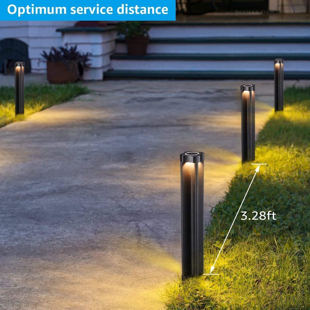 ALP14 6-Pack 4W 3000K Warm White Integrated LED 12V Low Voltage Pathway Lighting Package, AC/DC Landscape Driveway Lights