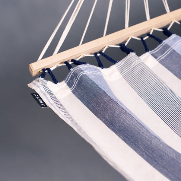 Elipso Outdoor R Sea Salt - Weather-Resistant Double Spreader Bar Hammock with FSC® certified Larch Stand