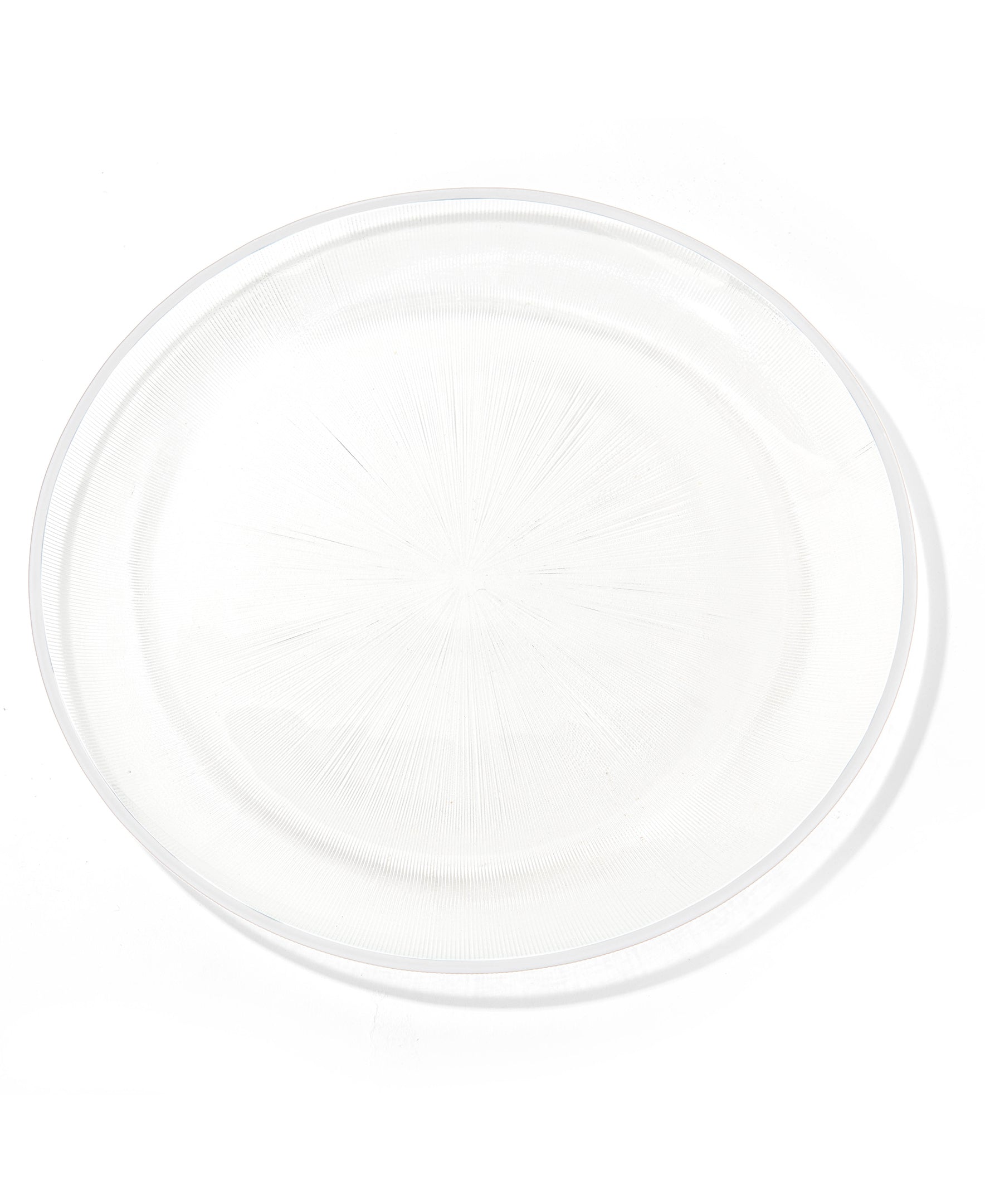 Elite Glass Charger Plates with White Rim 6-Piece Set 13