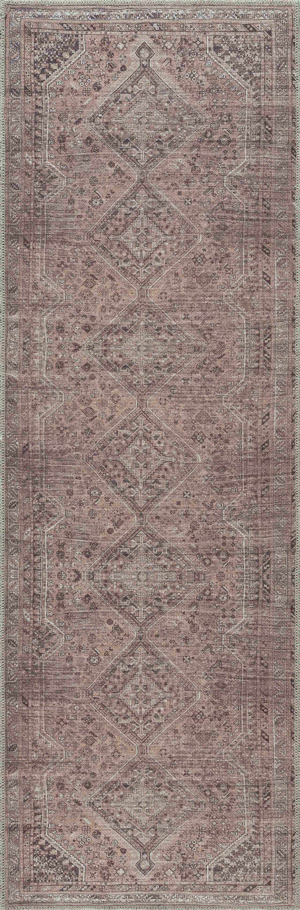 Barny Brown Flat Pile Washable Rug