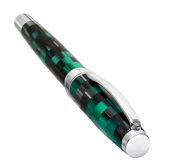 Urbanite II Acrylic & Brass Fountain Pen (Medium Nib) - Ocean Teal - Gifts for You 'n Me